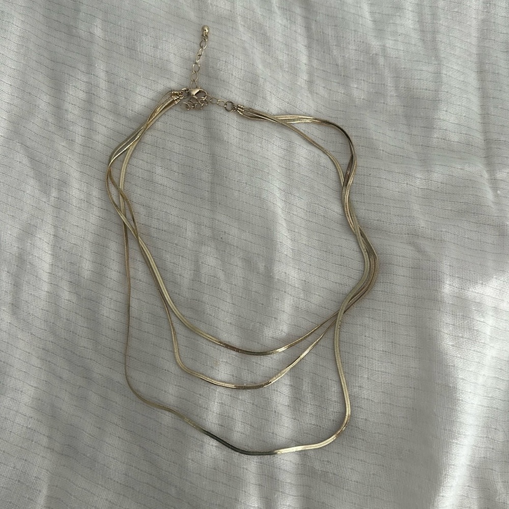 Gold layered necklace